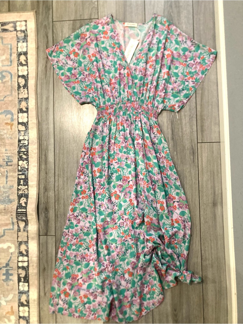 NWT 78&Sunny Topanga Midi Maxi Mauve Mist Floral Dress M